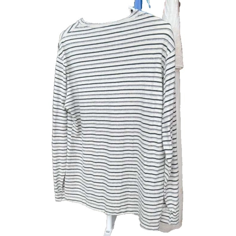 Jungmaven Baja Hemp Organic Cotton Striped Long Sleeve Tee Women XL USA - Picture 2 of 6